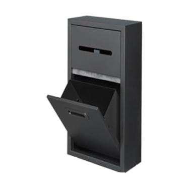 Imagem de Nicho de chuveiro de aço inoxidável - organizador de parede embutido para banheiro, prateleira impermeável, sem necessidade de azulejo, armazenamento vertical para casa e hotel (cinza 30 x 50 x 14 cm)