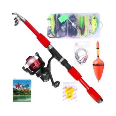 Imagem de Conjunto De Vara De Pesca Telescópica De Fibra De Carbono 1.8/2.1m Com