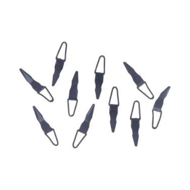 Imagem de Conjunto De Acessórios Para Iscas DIY Preto E Prata, 10 Peças, Suporte