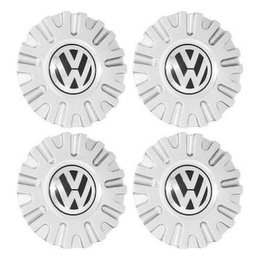 Imagem de Jogo Calota Central Roda Esportiva KR-1560 emblema Volks - DCAPS