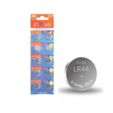 Imagem de Cartela com 10 Baterias Alcalinas 1.5V AG13/A76/V13GA/LR44 - INOVA