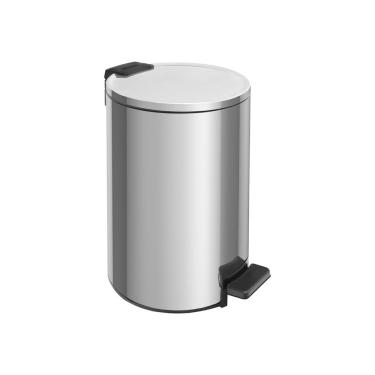 Imagem de Lixeira com Pedal Loop 12L Aço Inox Polido Sistema Stay Open Prata Tramontina