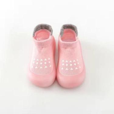 Imagem de Sapatos de Bebê Respiráveis e Antiderrapantes - Solado Macio em Algodã
