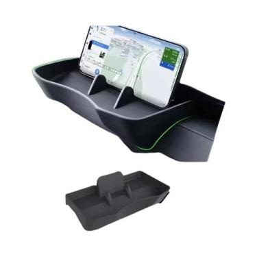 Imagem de Suporte Para Telefone De Carro Tesla Model Y Model 3, Caixa De Armazen