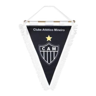 Imagem de Flâmula Oficial Atlético Mineiro Triangular - Jc Bandeiras