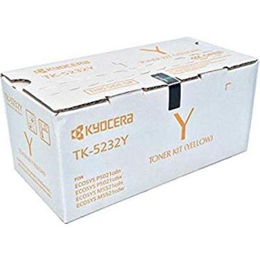 Imagem de Cartucho de toner amarelo Kyocera 1T02R7AUS0 modelo TK-5242Y para Ecosys P5026cdw/M5526cdw, Kyocera genuína, até 3000 páginas
