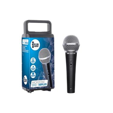 Imagem de Microfone c/ Fio Dylan SMD58 Dinâmico Unidirecional c/ Chave