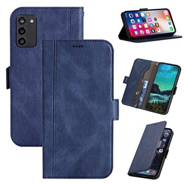 Imagem de Ranyi Capa para Nokia G100 N150DL, Nokia G100 4G, capa carteira magnética de couro com compartimentos para cartão de crédito com suporte para cartão de crédito com suporte de suporte, capa carteira