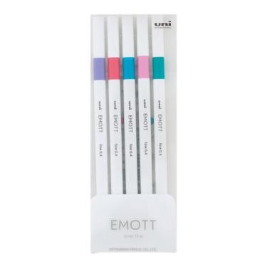 Imagem de Caneta Uni-Ball Emott Fine 0.4mm 5 Cores CandyPop Colors