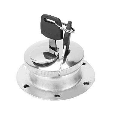 Imagem de Tampa de enchimento do tanque de combustível BORDSTRACT, tampa de aço inoxidável com 6 furos em formato redondo, tampa de gás de combustível, para gerador, caminhões