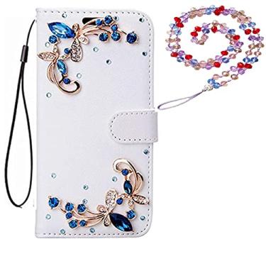 Imagem de Capa para Nokia G50 5G, capa protetora de couro brilhante e alça de pescoço [suporte] [compartimentos para cartões] [fecho magnético] para Nokia G50 5G capa de telefone (# 29)