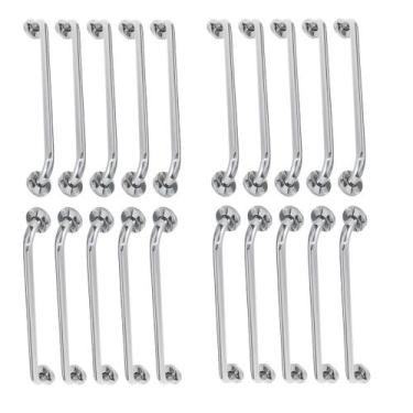 Imagem de Alça de Apoio 60cm Barra Inox Kit 20 Unidades Acessivel Idoso Gestante