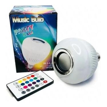Imagem de Lampada Musical De Led Bulbo Bluetooth Com Controle Remoto - Importado