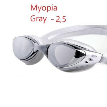 Imagem de Óculos de Natação com Grau Miopia Cinza - Ruihe,  -2,5