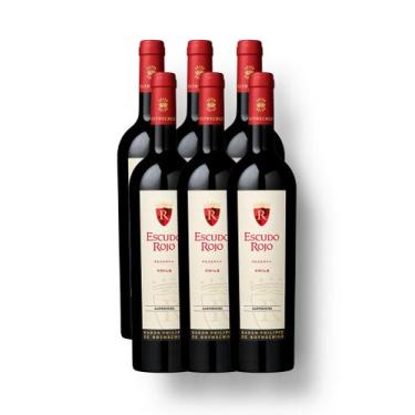 Imagem de Vinho Tinto Escudo Rojo Carmenere Chile 750ml 6 Unidades