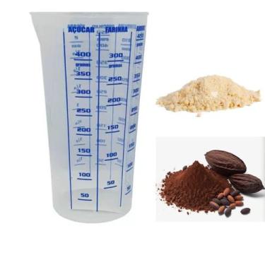 Imagem de copo medidor receita graduado 500ml trasnparente - dona cota