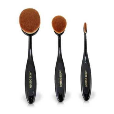 Imagem de Kit de Pincéis Escova com 3 Peças Jacki Design
