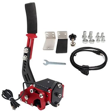 Imagem de Htostar Racing PC Racing Game USB Handbrake,64 Bit USB Handbrake Compatible with G25 G27 G29 G920 T500 T300(With Clamp)