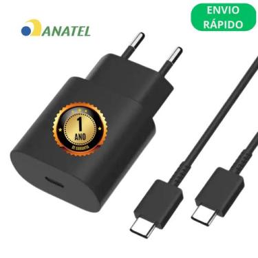 Imagem de Carregador Compativel P/ Samsung S8 S9 A53 A73 M53 A22 S20 A83 M14 A20