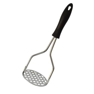 Imagem de Amassador de Batata e Legumes Inox Manual Ergonômico Amassador Para Purê com Cabo Plástico Anti Calor