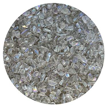 Imagem de Lascas de pedras preciosas semiroladas naturais por, mini cristais triturados, formas irregulares, lascas de cristal não perfuradas, 0.5 lb, Pedra, Pedras de cristal