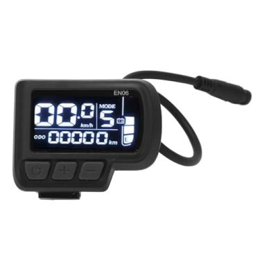 Imagem de EN06 LCD Medidor de Velocidade Com Display de Bicicleta à Prova D'água Fio 24V 36V 48V para Bicicleta Elétrica Guiador de 22,2 Mm