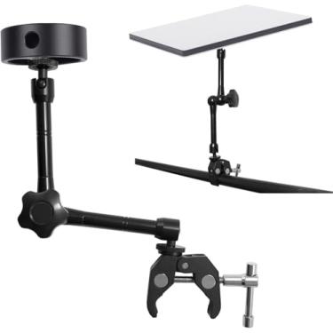 Imagem de Mini suporte Starlink, suporte de escada Starlink Mini Rv / suporte de rack de teto, braçadeira de ângulo/altura ajustável com adaptador, braço mágico de 28 cm para caminhonete com suporte, navio de