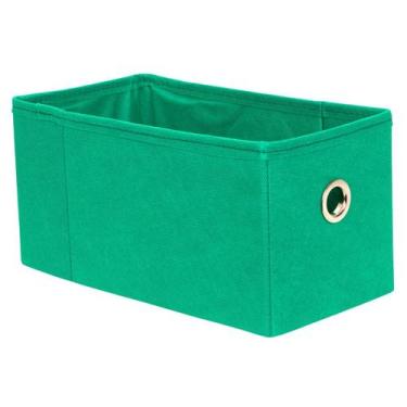 Imagem de Caixa Organizadora 14x14x28 Colorida Ilhos - ORGANICANTO, Verde