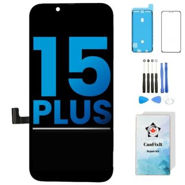 Imagem de Tela de substituição CanFixIt AQ7 Incell Screen Desempenho incomparável - Taxa de atualização mais rápida, compatível com tela LCD iPhone 15 Plus 17.0 cm INCELL (não TFT) Touch Glass Display