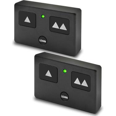 Imagem de Substituição do transmissor remoto AXS1 para abridores automáticos de portão com 3 botões compatíveis com sistemas de abridor de controle Ghost - pacote com 2