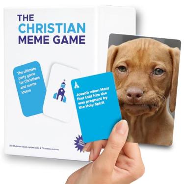 Imagem de The Christian Meme Game for Family Fun– Clean, Hilarious Bible Game with 75 Memes & 360 Faith-Based Captions – Family Meme Game, Christian Gift for Teens & Adults 10+, & Youth Group Bible Card Game