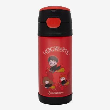Imagem de Garrafa Térmica Infantil Click Canudo 350ml Hogwarts Harry Potter