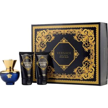 Imagem de Perfume Feminino Gianni Versace Dylan Blue Edp Spray 50 ml&loção Corporal Gel Banho