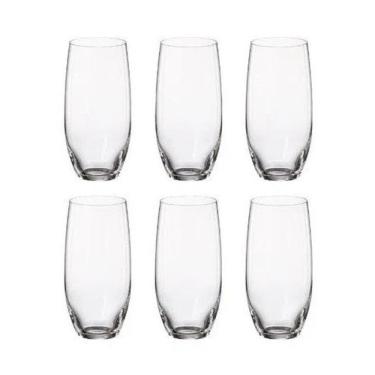 Imagem de Jogo Com 06 Copos Tumbler Mergus Em Cristal 470ml 58157 - Bohemia