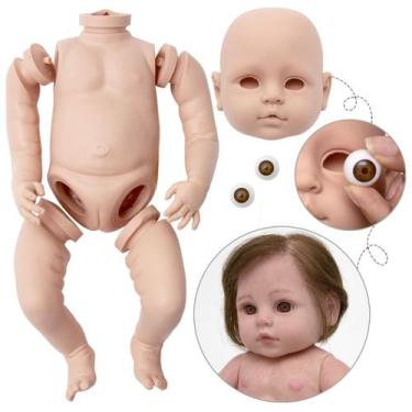 Imagem de Kit Bebe Reborn 42 cm Menina Molde Corpo Toys 2U Silicone