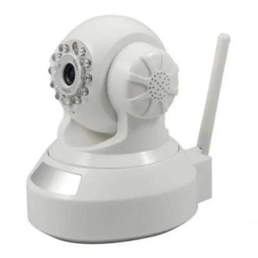 Imagem de Camera Ip 2P2 Wifi Sem Fio Gravação Branco