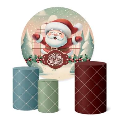 Imagem de Trio Capas Cilindro + Painel Sublimado Festa 1,50m Natal (K1NAT059)