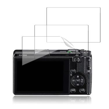 Imagem de NOUKAJU [Pacote com 3] Protetor de tela para Ricoh GR IV, película protetora HD, dureza 6h, arranhões, anti-impressão digital, película protetora para câmera Ricoh GR IV (não vidro temperado)