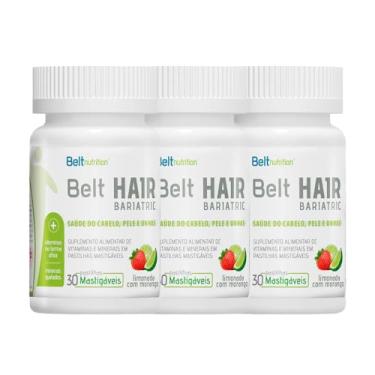 Imagem de Kit 3x Belt Hair Nail And Skin Bariatric 90 Pastilhas - Limonada com limão