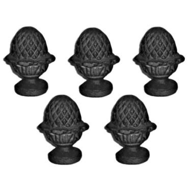 Imagem de Kit 5 Pinhas Ferro Fundido N03 Pra Grade Portão Sacada Muro - UNICLÁUD