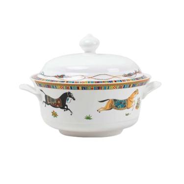 Imagem de Conjunto de pratos domésticos de cerâmica pauzinhos europeus, pote rico 1