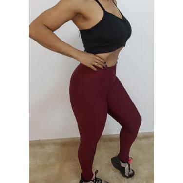 Imagem de Calça legging Suplex Básica Fitness - Gina moda fitness , Vinho bordô,