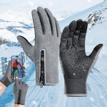 Imagem de Luvas de ciclismo de inverno para homens e mulheres – Impermeáveis, térmicas, antiderrapante para andar de bicicleta e atividades em clima frio