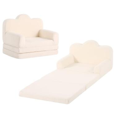 Imagem de Givjoy Sofá infantil confortável 3 em 1, poltrona macia para quarto, sofá infantil conversível para meninas e meninos, cadeira de leitura para crianças