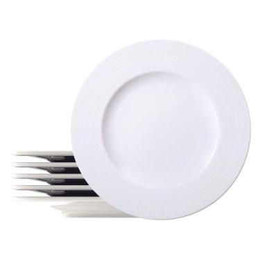 Imagem de Kit Prato Raso Tramontina Nexus Em Porcelana 28 Cm 06 Peças Tramontina