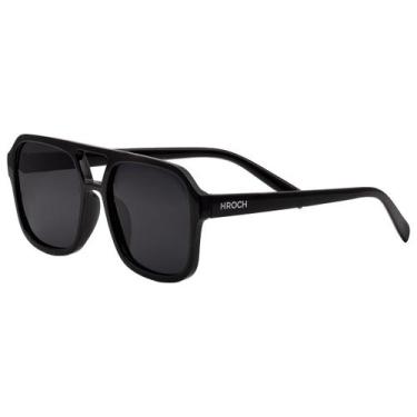 Imagem de Óculos De Sol Hroch Modelo Romana, Com Proteção Uv400 com Case em Cour