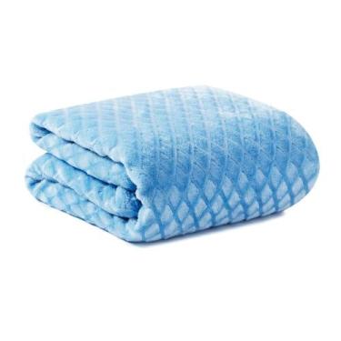 Imagem de Manta de Microfibra com Sherpa Amor Bebê Soft - Azul - Loaní - Loani