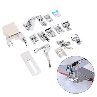 Imagem de Acouto Conjunto de Calcador Universal de 15 Unidades para Máquinas de Costura Multifuncionais Domésticas - e Acessórios Versáteis