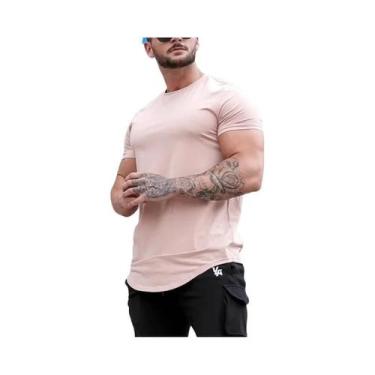 Imagem de Camiseta Masculina Para Treino De Musculação, Manga Curta, Esportiva, 