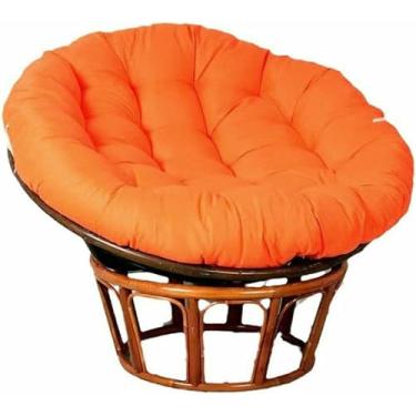 Imagem de Almofada grossa e macia para cadeira - Tecido de algodão grosso e acolchoado, assento de chão macio e redondo, cadeira de balanço, varanda, sala de estar ou dormitório universitário.